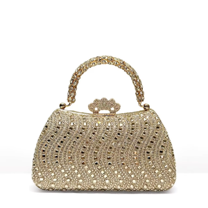 High Quality Fashion Ladies Evening <b>Wedding</b> Party <b>Clutch</b> Bag with Full Beading and Waterproof Design for Women - Product Image 4