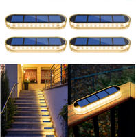 Lumière solaire de nuit lumière d'étape lumières extérieures étanches Led énergie solaire lampe de jardin décoration pour Patio pont escalier