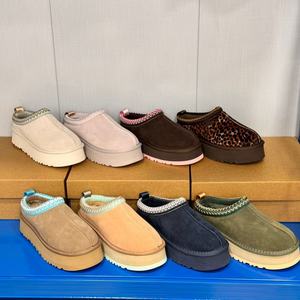 Chaussures d'hiver et d'automne pour femmes, à semelle épaisse, en laine matelassée, chaudes, décontractées, de créateur, une pièce, pour l'extérieur, avec doublure en peluche, en coton. - Product Image 2