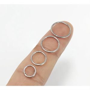 Nouveau acier inoxydable 6 couleurs et 8 tailles nez <span class=keywords><strong>piercing</strong></span> anneaux lèvre anneaux boucles d'oreilles circulaire nez corps <span class=keywords><strong>piercing</strong></span> accessoires - Product Image 4