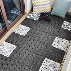 Dalles de terrasse DIY en composite WPC à emboîtement pour extérieur, design graphique, en promotion - Product Image 6