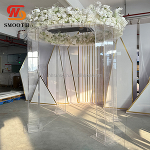 Arche de Chuppah en Acrylique Transparent Lisse pour Mariage, Mandap, Arche de Décoration pour Mariage Juif - Product Image 3