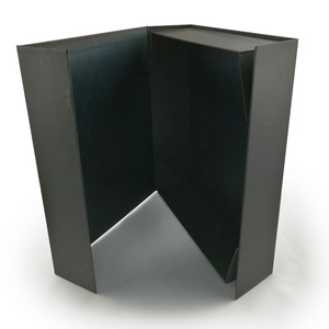 Guangzhou Matte <b>Black</b> Cardboard Packaging <b>Box</b> Magnetic Closure Folding Custom One Piece with Glossy <b>Black</b> Logo Paper Customized - Product Image 4
