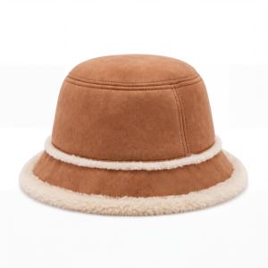 Wholesale Custom Logo Flat Embroidered Faux Suede <b>Bucket</b> <b>Hat</b> Vintage Luxury Sun <b>Hat</b> for Men <b>Women</b> Manufacturer - Product Image 4