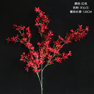 Bunga Pernikahan Langsung dari Pabrik E07046, Bunga Pernikahan Sutra Buatan 120 CM, Bunga Hibrida Putih Biru untuk Dekorasi Pernikahan - Product Image 5