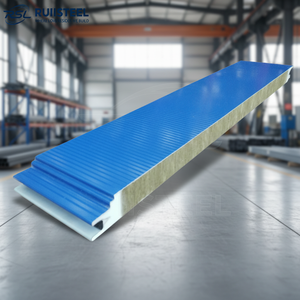 Panneau sandwich en laine de roche pour entrepôt, design moderne professionnel personnalisé, isolation <span class=keywords><strong>thermique</strong></span> et acoustique - Product Image 5