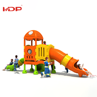 Parc de jeux extérieur/intérieur Huadong HD-LSL011, grand parc à thème pour enfants, série de toboggans en plastique combinés, équipement d'amusement