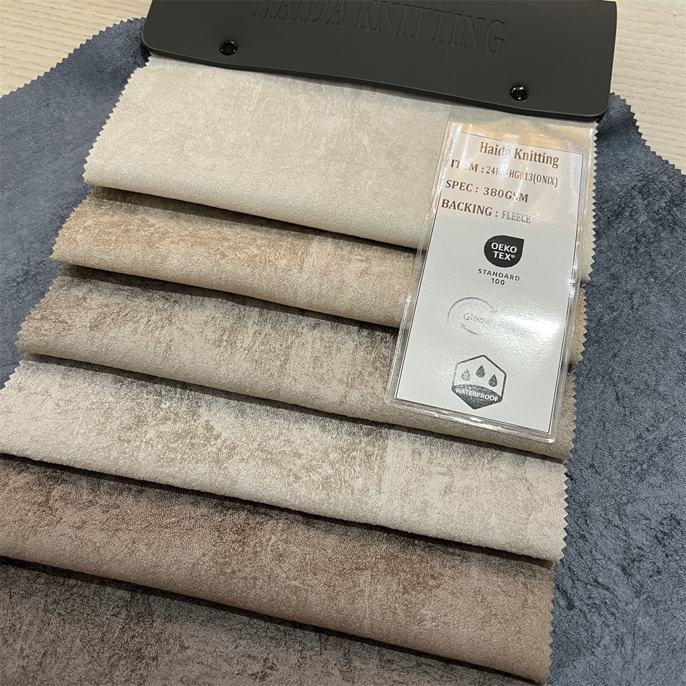 Luxury Brand Heavyweight Knitted Upholstery Fabric Waterproof and Flame Retardant Boat and Sofa Cover Easy Stain Removal