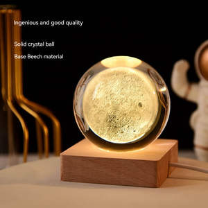 Système solaire créatif Boule de cristal Boîte à musique Bluetooth Lumière de couleur Décoration de table gravée en 3D Cadeau de Noël - Product Image 2