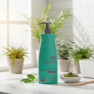 Masque Capillaire Détoxifiant D3 1000ml – Soin Anti-Chute et Croissance, Nourrissant, Brillant, Naturel, Herbal, Bio, Nettoyage en Profondeur pour Cheveux - Product Image 3