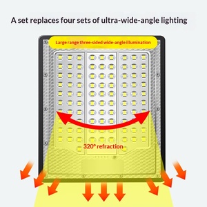 Reflector LED Solar IP65 Impermeable, Iluminación Exterior con Panel Solar, Reflector para Jardín, Patio, Calle con Control Remoto - Product Image 4