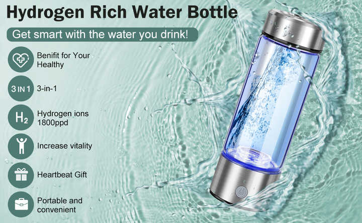Hydrogen-rich Water Bottle - 420 ML Portable Solution