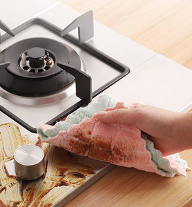 Microfiber <b>Cloth</b> Coral Velvet Dishtowels Household Cleaning Towel Double-Sided Absorbent Microfiber <b>Kitchen</b> Dish <b>Cloth</b> - Product Image 2