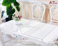 Film de protection de table en PVC ultra-transparent, personnalisable en gros, imperméable et facile à nettoyer