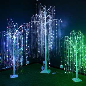 Éclairage d'arbre de saule pleureur LED extérieur intelligent RVB, lumières de Noël pour événements, décoration d'arbre de saule lumineux - Product Image 3