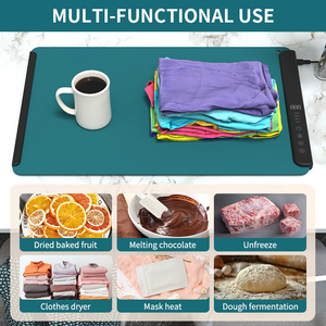 2026 Novedad: Bandeja Calentadora <span class=keywords><strong>de</strong></span> Alimentos Portátil con Revestimiento Impermeable, Tapete Calefactor para Comida - Product Image 5