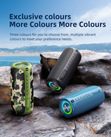 Innovador Altavoz Inalámbrico con Camuflaje MP2, 20W de Potencia, Sonido Envolvente de 360°, Efectos de Luz Dinámica RGB para Camping