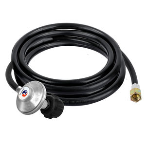 Regulador de parrilla de <span class=keywords><strong>gas</strong></span> con manguera de GLP 8 pies 25-250PSI baja presión para la mayorí<span class=keywords><strong>a</strong></span> de las <span class=keywords><strong>parrillas</strong></span> de <span class=keywords><strong>gas</strong></span> LP como <span class=keywords><strong>Weber</strong></span>, calentador y pozo de fuego - Product Image 1