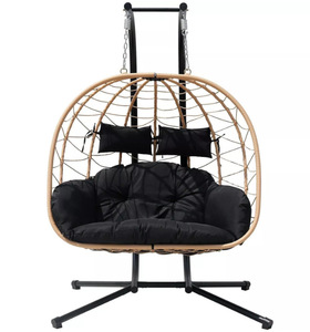 كرسي متأرجح معلق يتسع لشخصين من Uplion مناسب للحديقة أو الشرفة كرسي هزاز للاستخدام في الهواء الطلق - Product Image 6