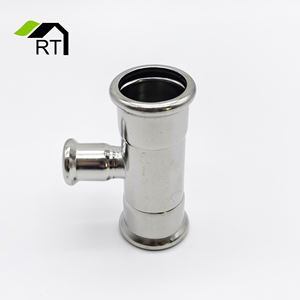 Oem מותאם אישית ss304 ss316l נירוסטה לחץ m פרופיל הפחתת הצנרת טי טי טי הולם - Product Image 2