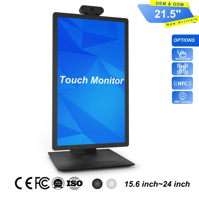 15.6/21.5/24 Inch Desktop Capacitive Touch Screen Monitor LCD Touchscreen Monitor Full HD Industrial Monitor