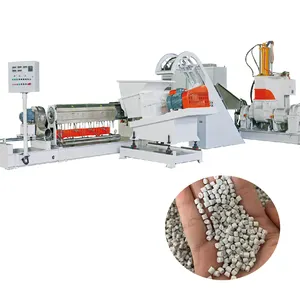 Extrudeuse de granulation de polyéthylène plastique recyclé PE + machine d'extrusion de granulateur carbonaté de calcium