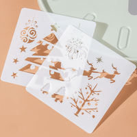 Nouveau produit personnalisé en plastique peinture lettre pochoir dessin modèle pour enfants sur sac ou bois