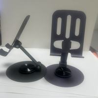 Support de téléphone de style avion, rotatif à 720°, pliable, support de tablette de bureau en acier carbone, modèle S001 pour diffusion en direct stable