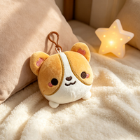 Porte-clés en peluche chien Corgi 10 cm personnalisé OEM, jouet en peluche Kawaii brodé, cadeau promotionnel