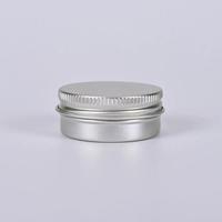 Boîte en aluminium ronde vide avec couvercle à vis, 15ml, 50ml, 60ml, 100ml, pour cosmétiques, boîte métallique argentée