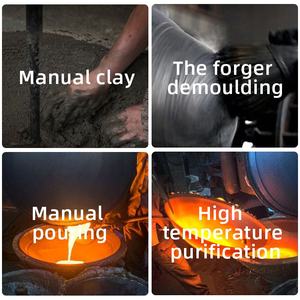 Il miglior <span class=keywords><strong>Wok</strong></span> cinese in ghisa <span class=keywords><strong>Wok</strong></span> con grano di tartaruga un orecchio e un manico in legno - Product Image 4