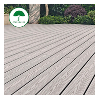 Échantillon Gratuit - Revêtement de Sol Extérieur en WPC Effet Bois Gris 3D Gaufré, Étanche et Antidérapant pour Parcs, Jardins et Cours