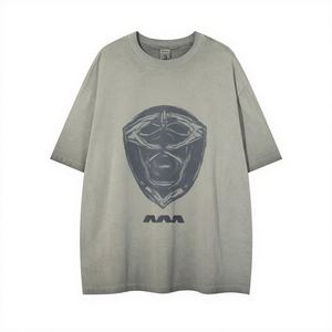 Street Style T-shirt en coton pour hommes T-shirt graphique Hip Hop imprimé personnalisé T-shirt pour hommes - Product Image 6