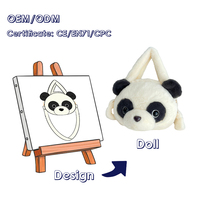 Sac à dos en peluche personnalisé à faible MOQ, design sur mesure, jouets en peluche, sac à dos en peluche personnalisé, sac en peluche sur mesure