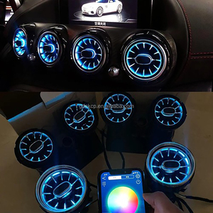 Lumière d'ambiance pour grille d'aération avant de téléphone portable, 64 couleurs, pour <span class=keywords><strong>Mercedes</strong></span> Benz GT GTC <span class=keywords><strong>GTS</strong></span> W190 W290 2015-2018, LED pour sortie d'air - Product Image 5