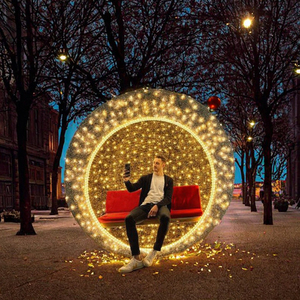 Décoration de chaise à motif LED de Noël en extérieur, IP65, Nouvel An et Halloween, décoration de la maison et de mariage - Product Image 3