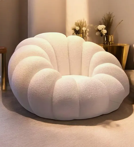 Canapé <span class=keywords><strong>Blanc</strong></span> Style Citrouille Fauteuil de Salon Nordique Canapé Une Place Décoration <span class=keywords><strong>Scandinave</strong></span> - Product Image 3