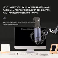 Équipement de studio d'enregistrement TNH CM-F22, microphone à condensateur avec support antichoc pour l'enregistrement de karaoké familial