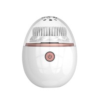 Brosse nettoyante manuelle sans fil en silicone liquide souple, forme œuf, la plus vendue 2026, pour le visage, le démaquillage et le nettoyage du nez