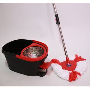 Serpillères en microfibre à nettoyage facile, pivotantes à 360°, avec seau en plastique – Offre spéciale usine - Product Image 1