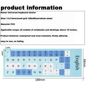 任意のデザインとロゴをカスタマイズできますキーボードカバー保護フィルムスキンプロテクターステッカー英語フランス語 - Product Image 4