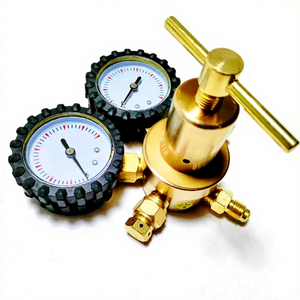 Régulateur de pression d'azote en cuivre CGA580, sortie à embout évasé 1/4\", connecteur d'entrée, régulateurs de pression, modèle supérieur, garantie 1 an - Product Image 4