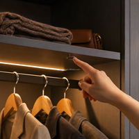 Interrupteur tactile basse tension 12V 24V avec variateur, filaire, contrôle centralisé par capteur LED pour armoire, placard, bande lumineuse, en plastique FREE-78D-23