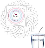 Protecteur de verre adhésif pour boisson Autocollants de protection contre l'alcool