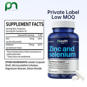 Cápsulas Veganas de Zinc y Selenio para Reforzar la Inmunidad, Suplementos de Salud Premium, Apoyo Diario para el Bienestar, Marca Privada para Adultos - Product Image 2