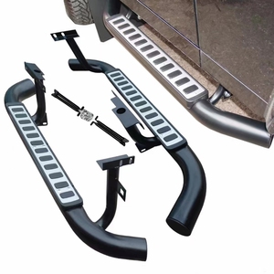 Estribos Laterales Personalizados 4x4 para Land Rover <span class=keywords><strong>Defender</strong></span> 90 y FJ Cruiser, Réplica Original de Estribos Todoterreno - Product Image 4