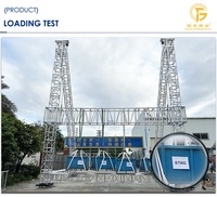 Estructura de concierto al aire libre, espiga cuadrada, marco de escenario Modular, sistema de armazón de aluminio para iluminación de altavoces colgantes de eventos