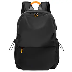2024 Custom Laptop Backpack Waterproof Men's Nylon Travel Bag With USB