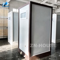 Salle de bains mobile Parc Wc public Cabine de toilette portable Camp extérieur Toilettes portables à compost Toilettes mobiles portables pour une personne
