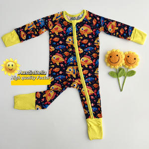 AustinBella Personaje personalizado Bambú Ropa de bebé Niños Pijamas de bebé Zippy Ropa Navidad Halloween Western Sleeper Ropa de dormir - Product Image 2